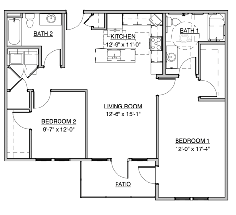 a floor plan of a house